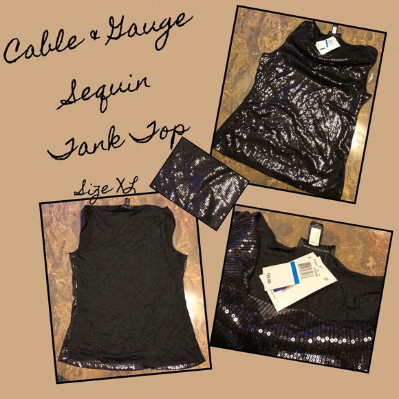 Cable & Gauge Tops - Cable & Gauge Sequin Tank